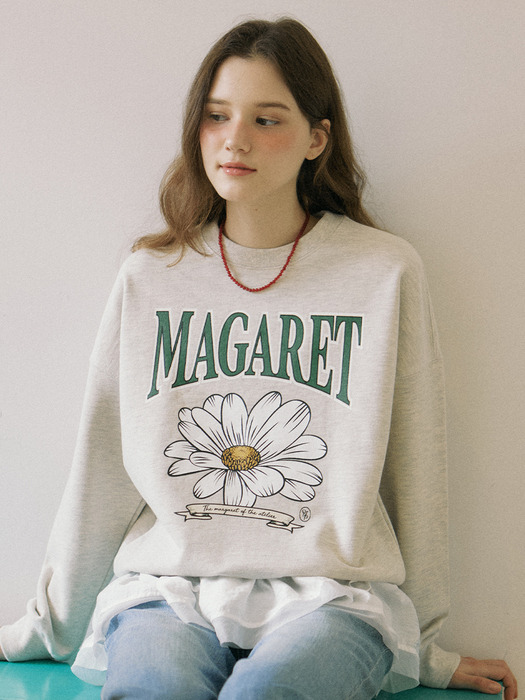 Margaret Bloom Sweatshirt - Oatmeal