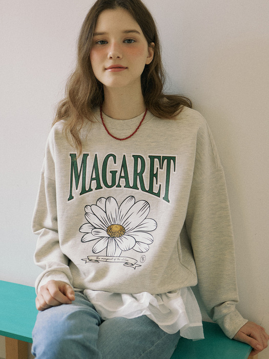 Margaret Bloom Sweatshirt - Oatmeal