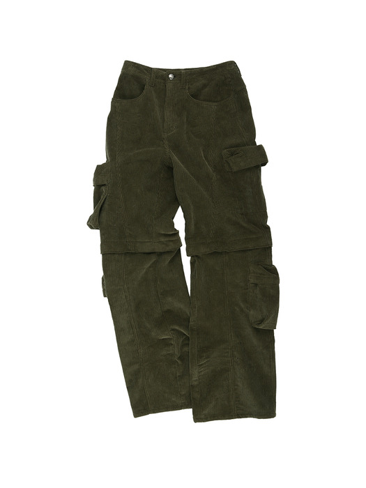 MILANO CORDUROY CARGO PANTS apa751m(KHAKI)