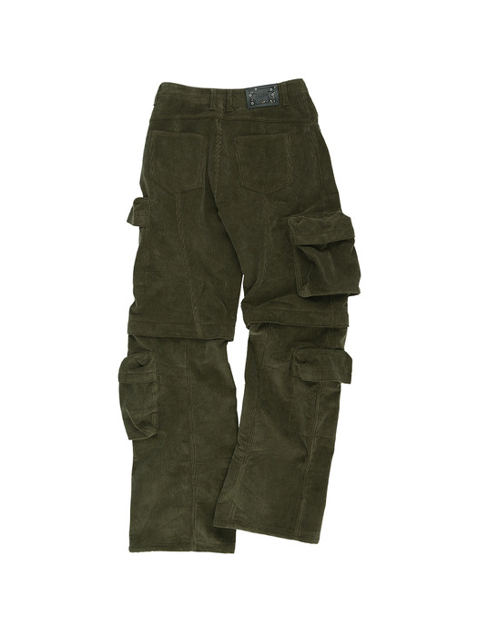 MILANO CORDUROY CARGO PANTS apa751m(KHAKI)