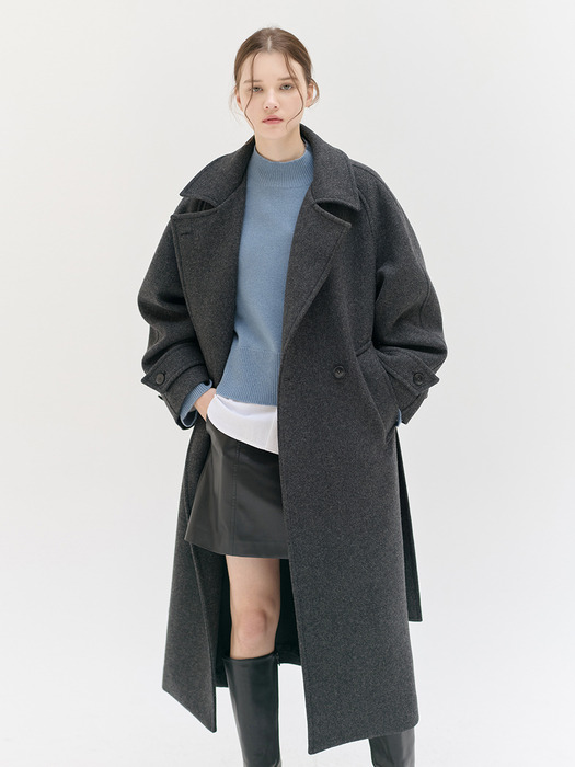 24WN double raglan long coat [CHA]