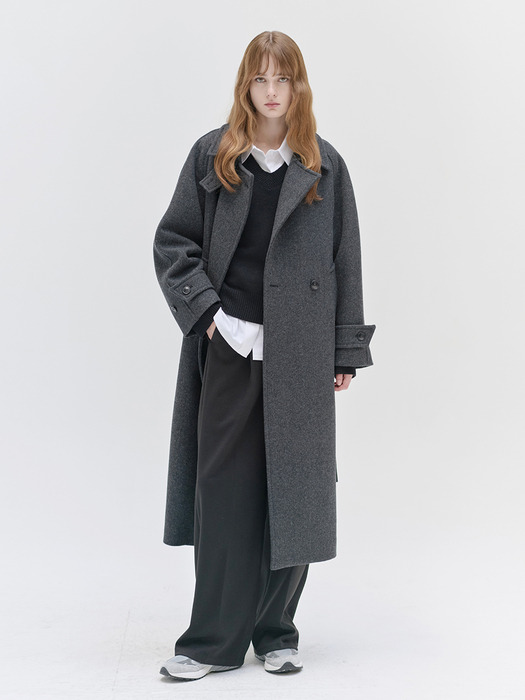 24WN double raglan long coat [CHA]