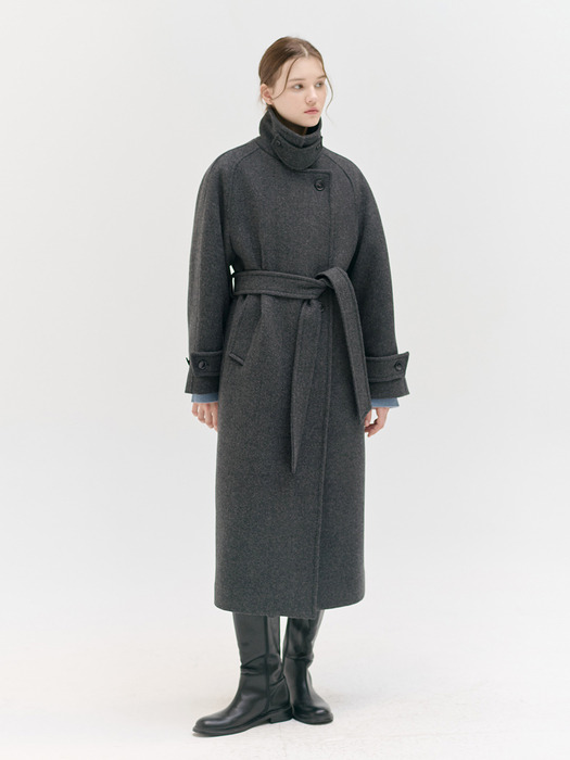 24WN double raglan long coat [CHA]