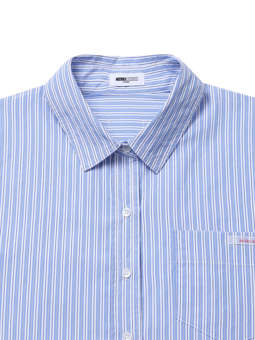 OVERSIZED STRIPE SHIRTS BLUE