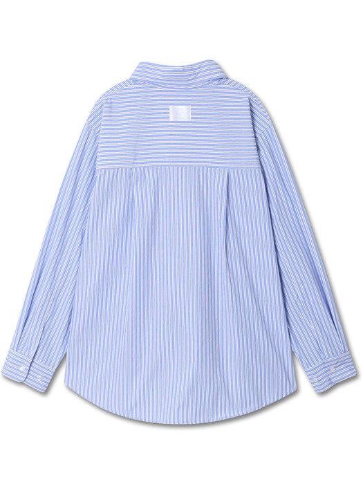 OVERSIZED STRIPE SHIRTS BLUE