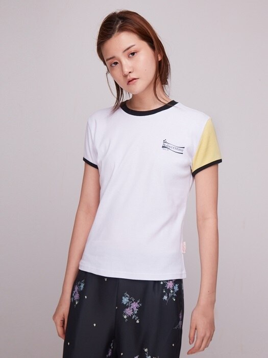 Baby Color Block T-Shirt [WHITE]