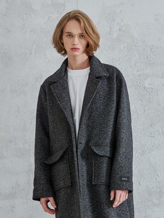 18FW OUT POCKET COAT [charcoal]