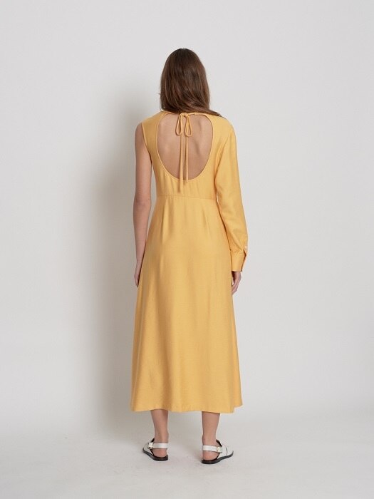 One Shoulder Dress(Yellow)
