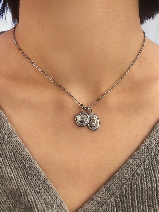 Qupid pendant necklace (Silver)
