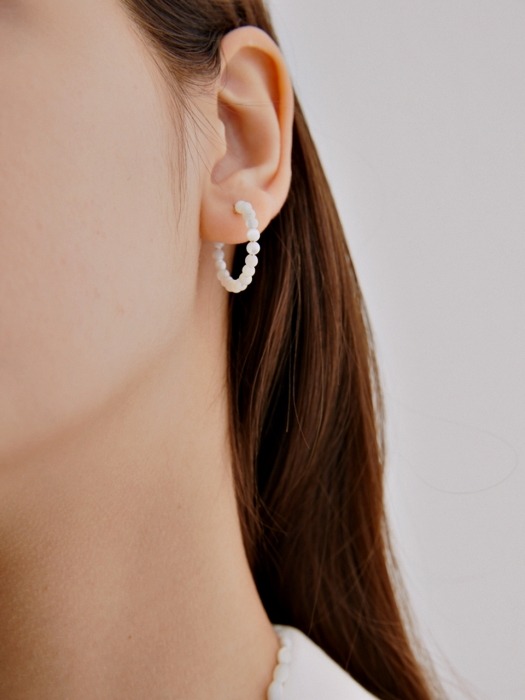 Mini Beads Ring Earrings