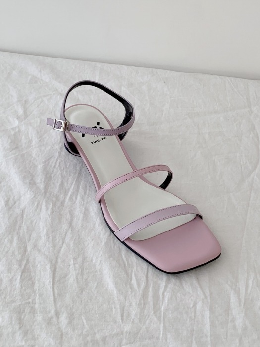 Meringue sandals 3cm / YY9S-S29 Lavender pink gradation