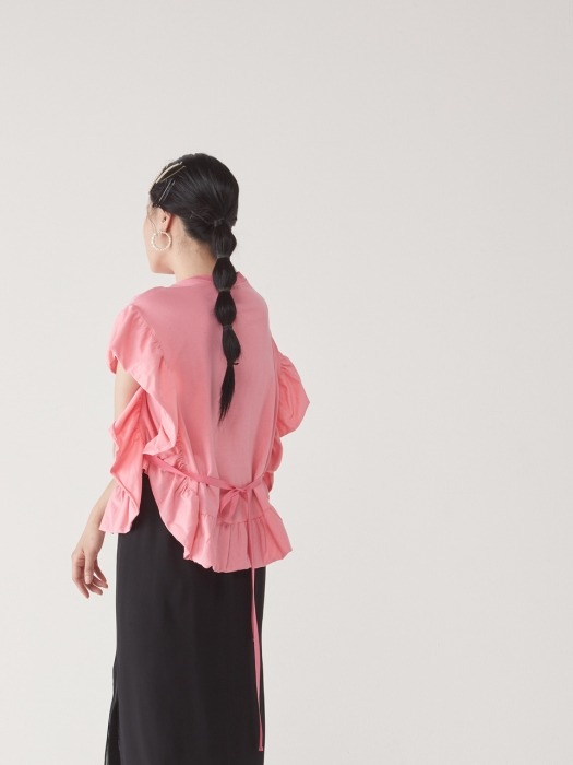 FRILL TEE _ PINK