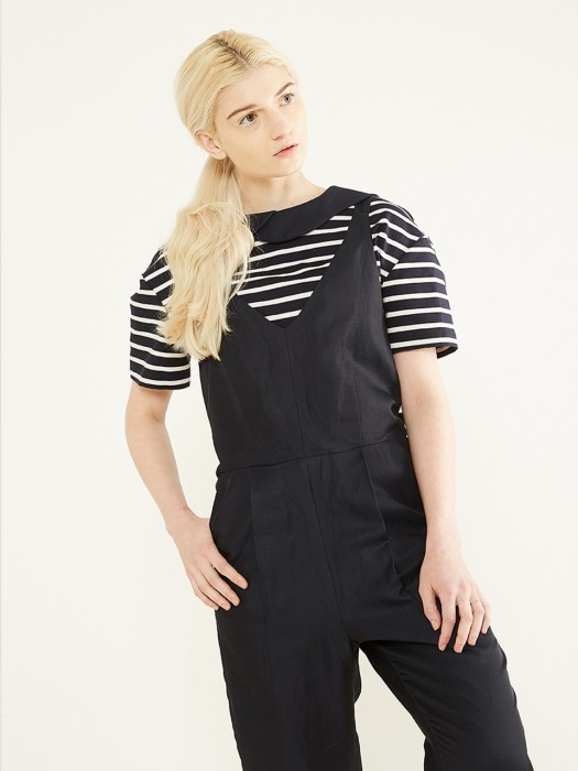 AMATI BACK RUFFLE JUMPSUIT_NAVY