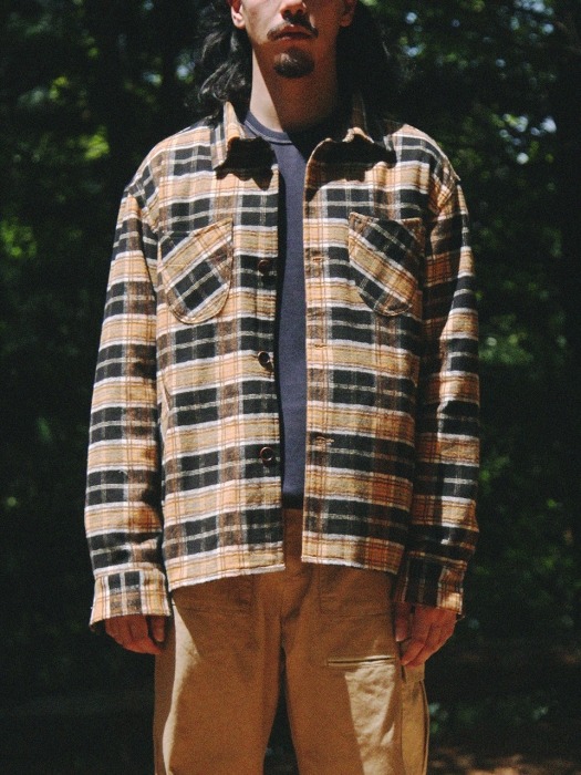 PARACHUTE FLANNEL JACKET [Orange]