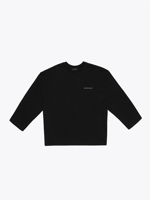 Oversized Long Sleeve T-Shirt - Black