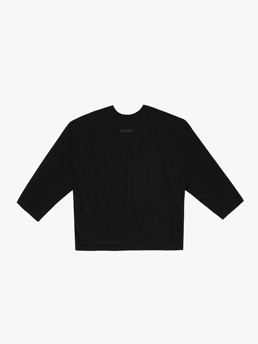 Oversized Long Sleeve T-Shirt - Black