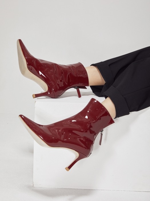 Ankle Boots LC05_Burgundy 8cm