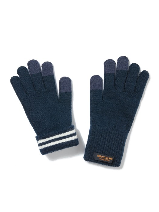 Long-Touch Gloves - Indigo