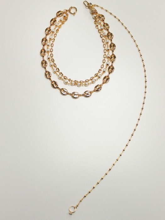 Golden layerd necklace (Special)