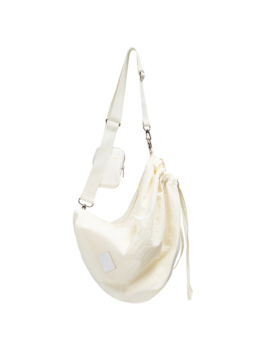 FABRIC SLING BAG SET - WHITE