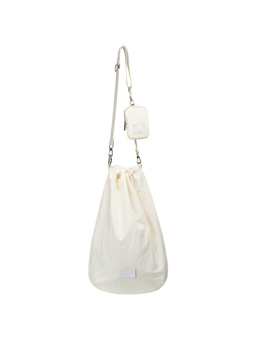 FABRIC SLING BAG SET - WHITE