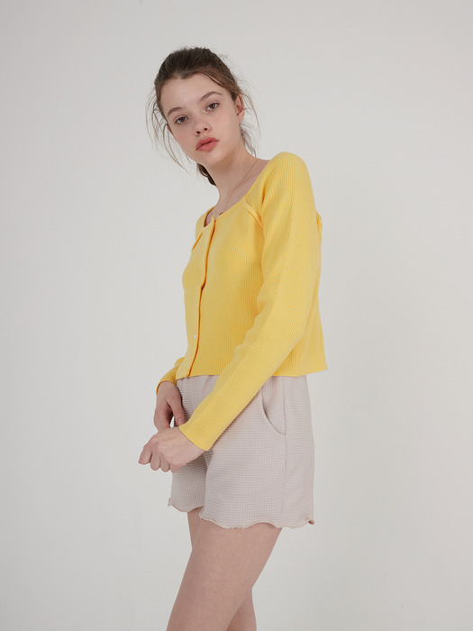 Square Knit_Yellow