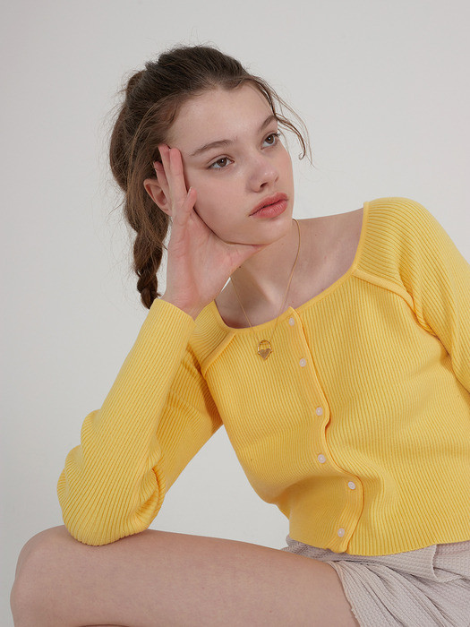Square Knit_Yellow