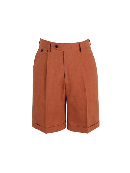 HBT Linen Shorts (Orange)