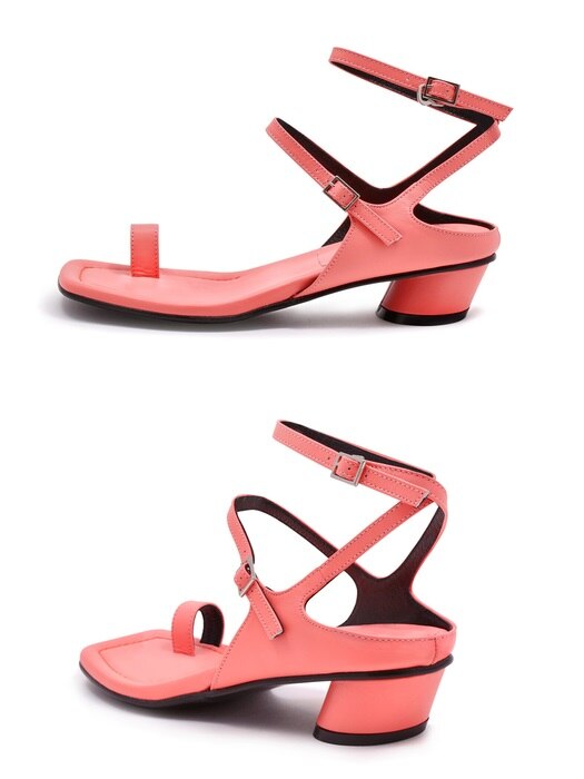 1305 Elias Double Strap Sandal-neon pink