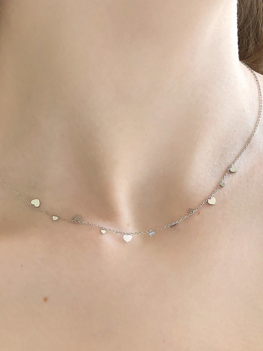 milky way heart necklace (2colors)
