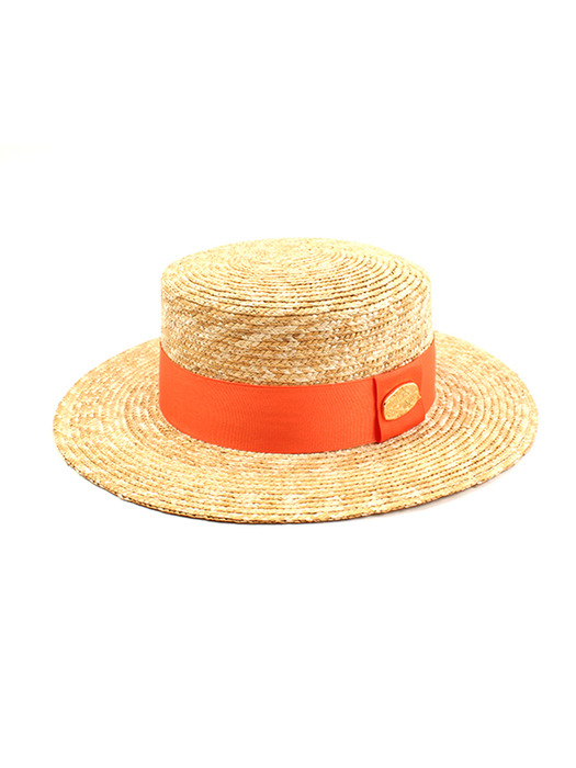 Kangkang Orange Line Panama Hat 여름페도라