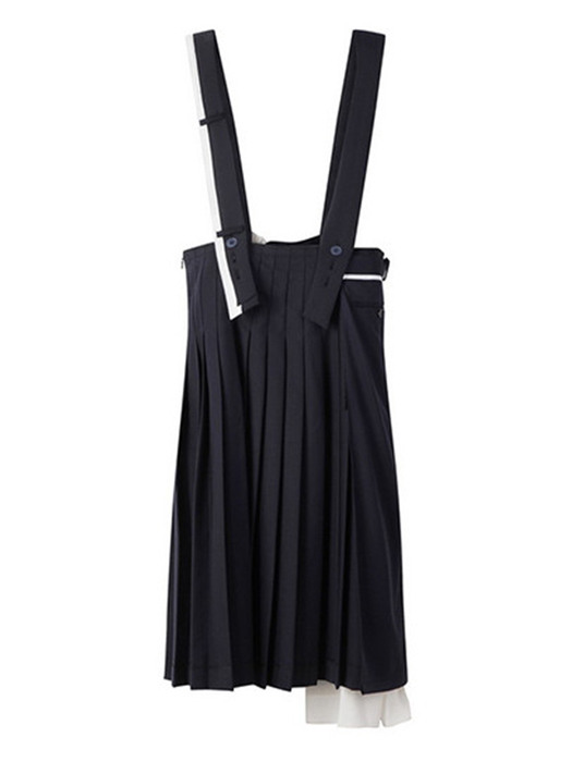 Pleated skirt with shoulder straps_RQDAM20095NYX