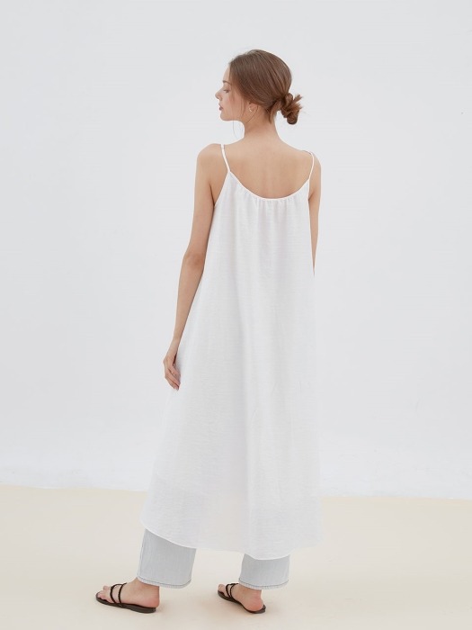 blossom sleeveless dress[white]