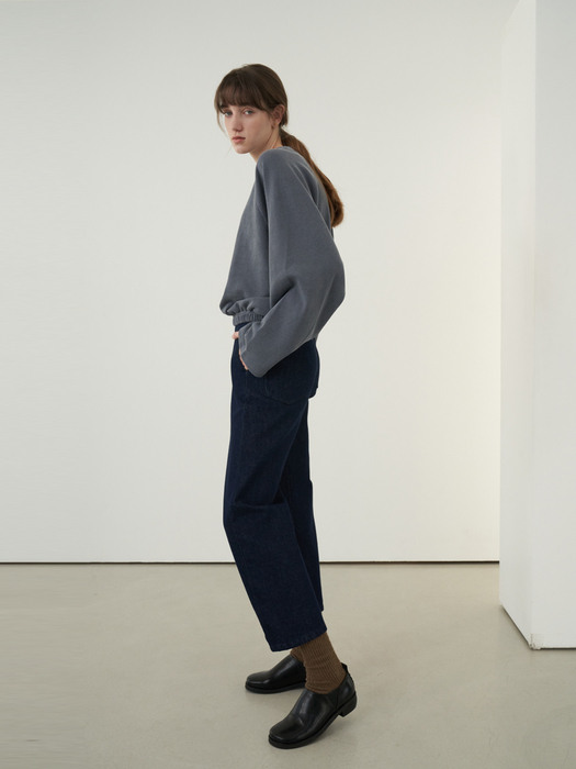 Round fit pants (navy)