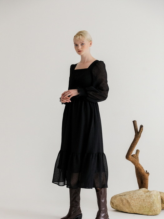 Gesmokte Longsleeve Dress