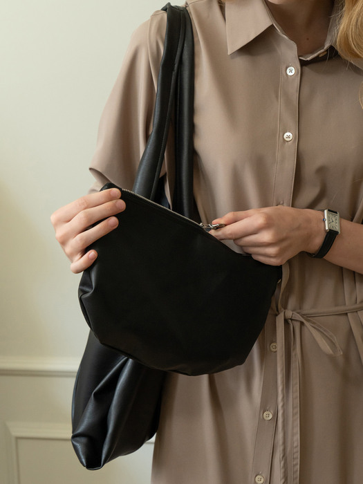 coffee bag-shoulder (black)