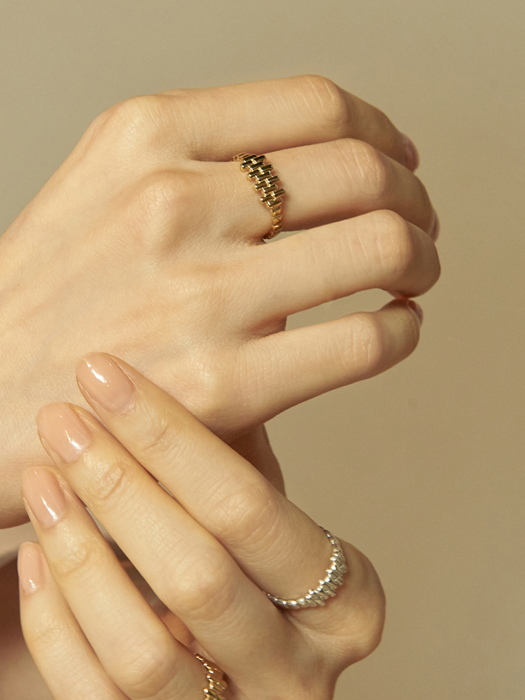 유밀 포인트 반지 _ Yumil point ring (silver /gold)