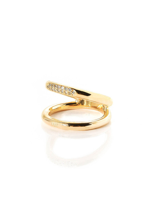 TWO LINE PAVE RING