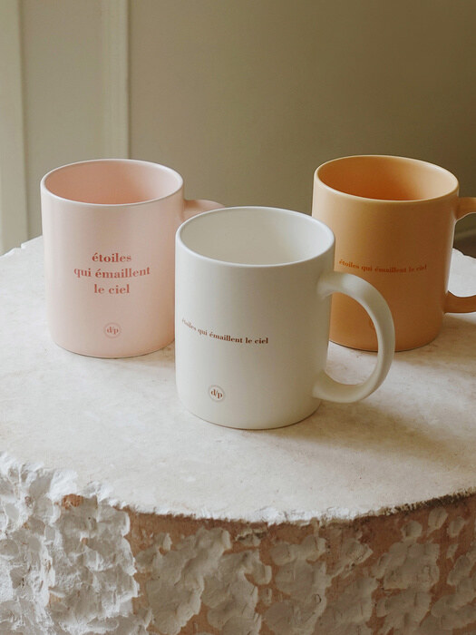 lettering mug(pink)