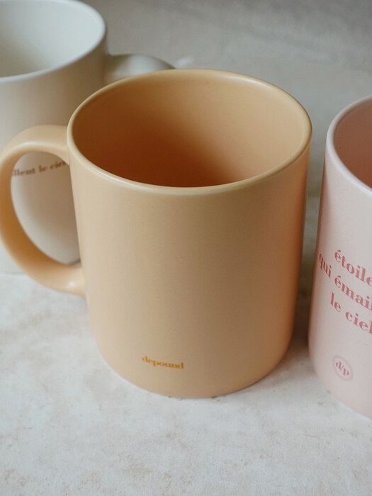 lettering mug(pink)