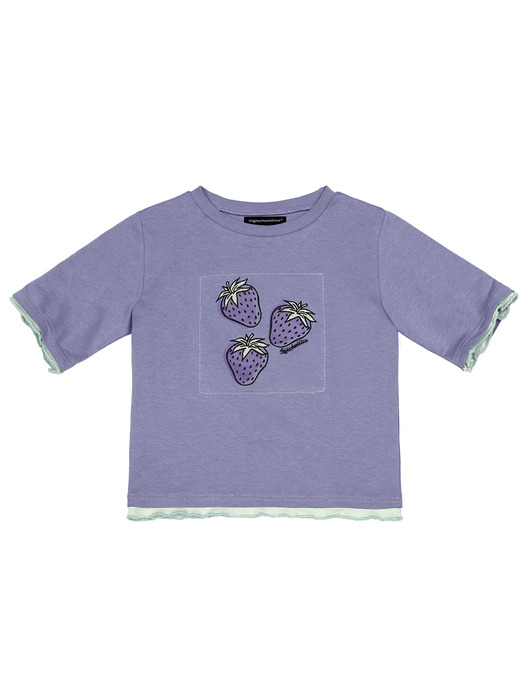 Strawberry Crop T-shirt_Purple