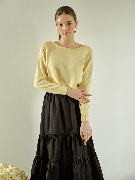 Soft Linen 2-way Cardigan (Yellow)