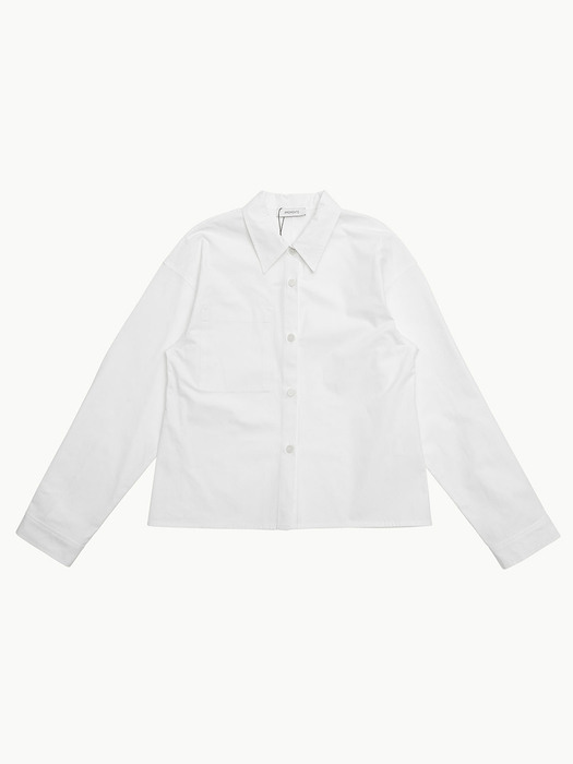 REVERSE POCKET SHIRTS (WHITE)