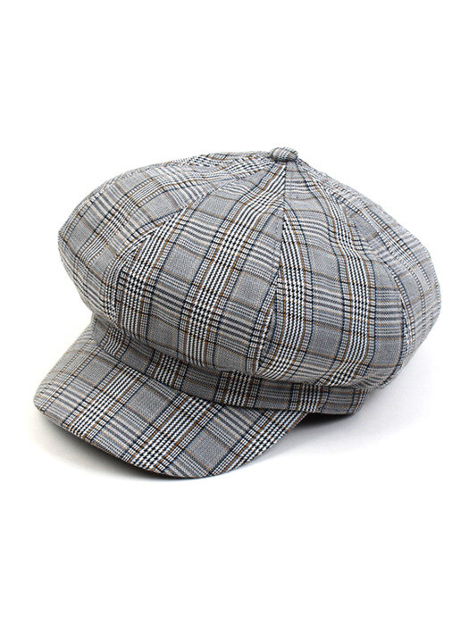 Gray Glen Check Newsboy Cap 뉴스보이캡