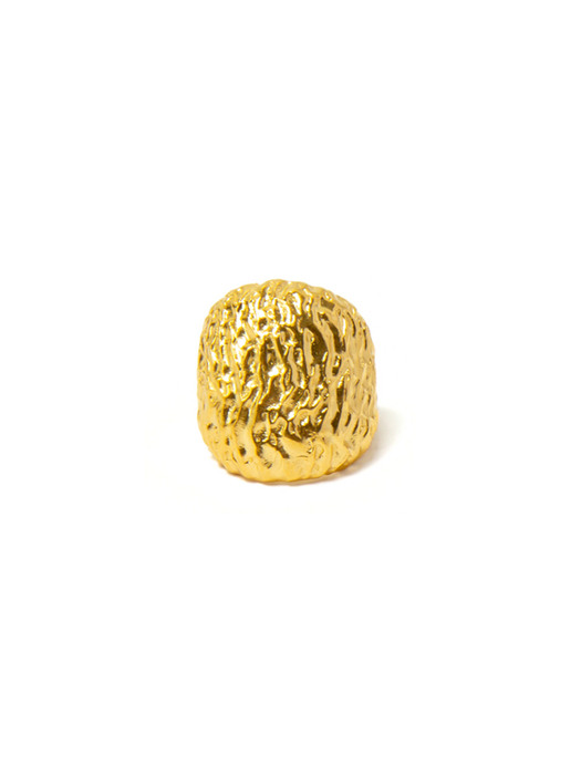 Pruney thumb ring Gold