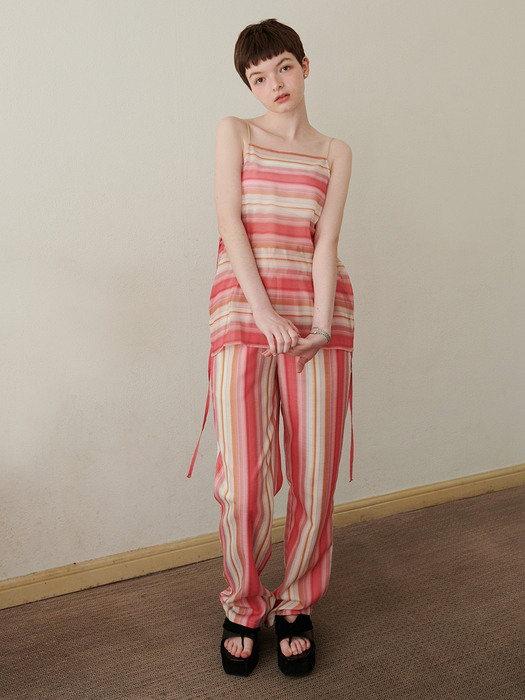 MULTI STRIPE BANDING PANTS