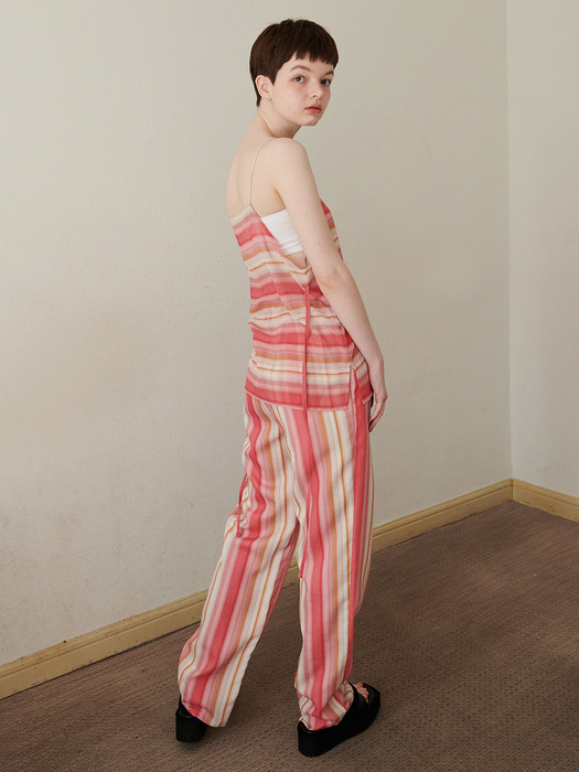 MULTI STRIPE BANDING PANTS