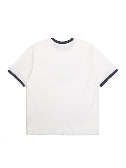 BU 1986 Logo T-Shirts / Off White (Navy)