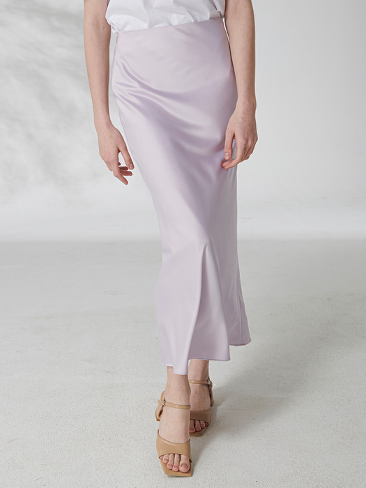 ONOF bias silket skirt (purple)