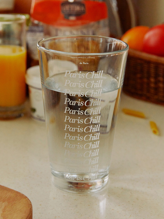 White Chill Glass Cup